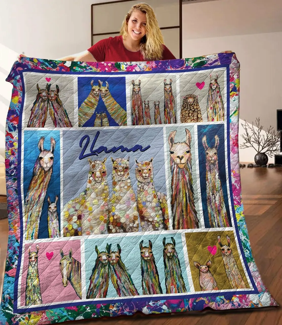 Llama Quilt Exj and Home Decor