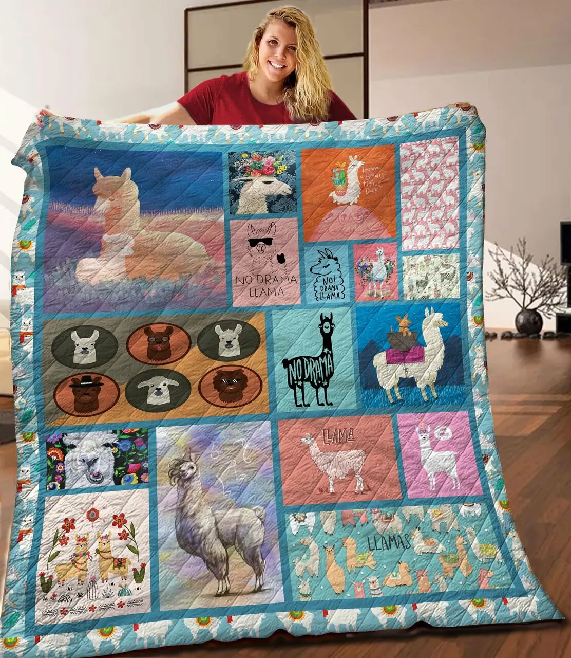 Llama Quilt Jie and Home Decor