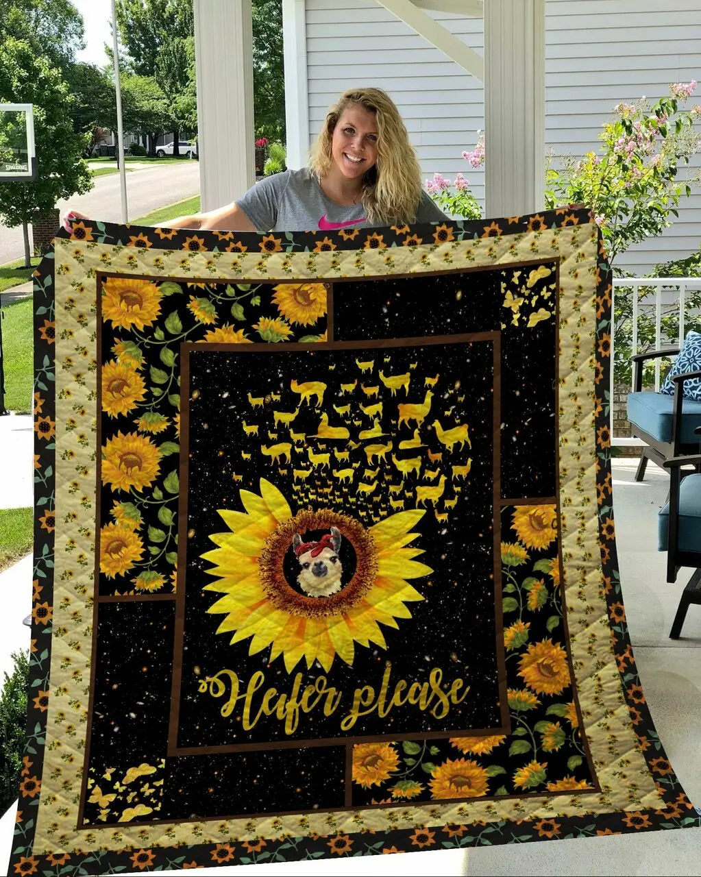 Llama Sunshine Quilt and Home Decor