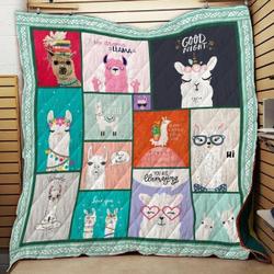 Llama You Are Llamazing Quilt Blanket Great Customized Blanket Gifts For Birthday Christmas Thanksgiving and Home Decor