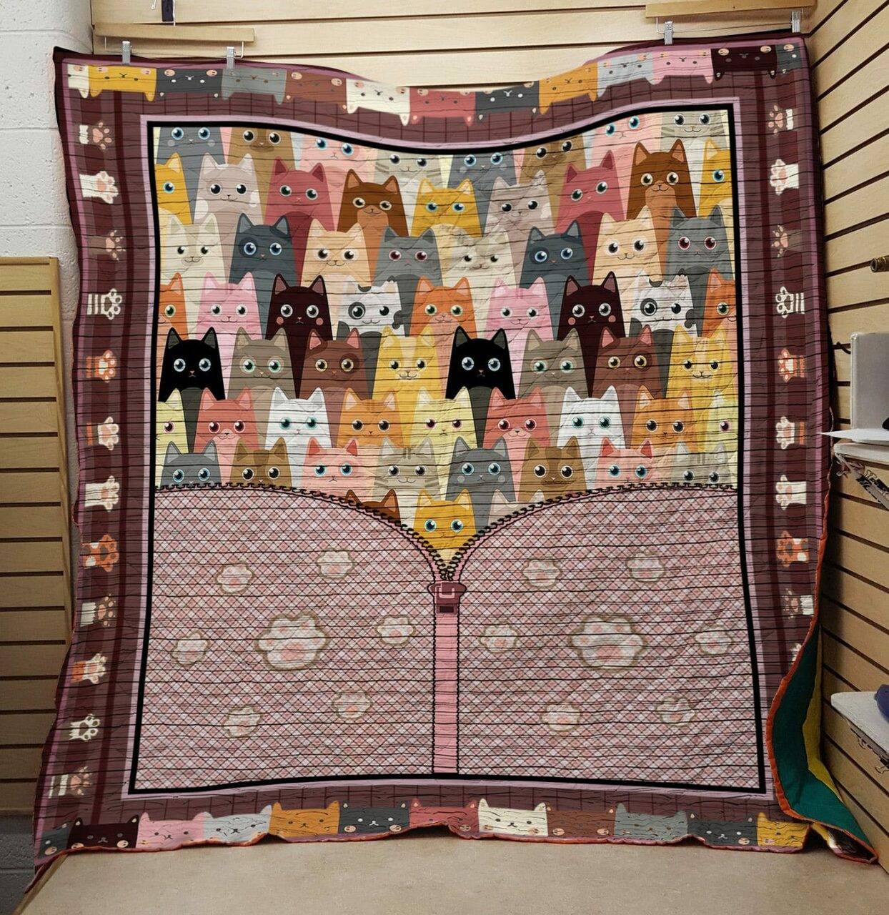 Lock Cats Quilt and Home Decor