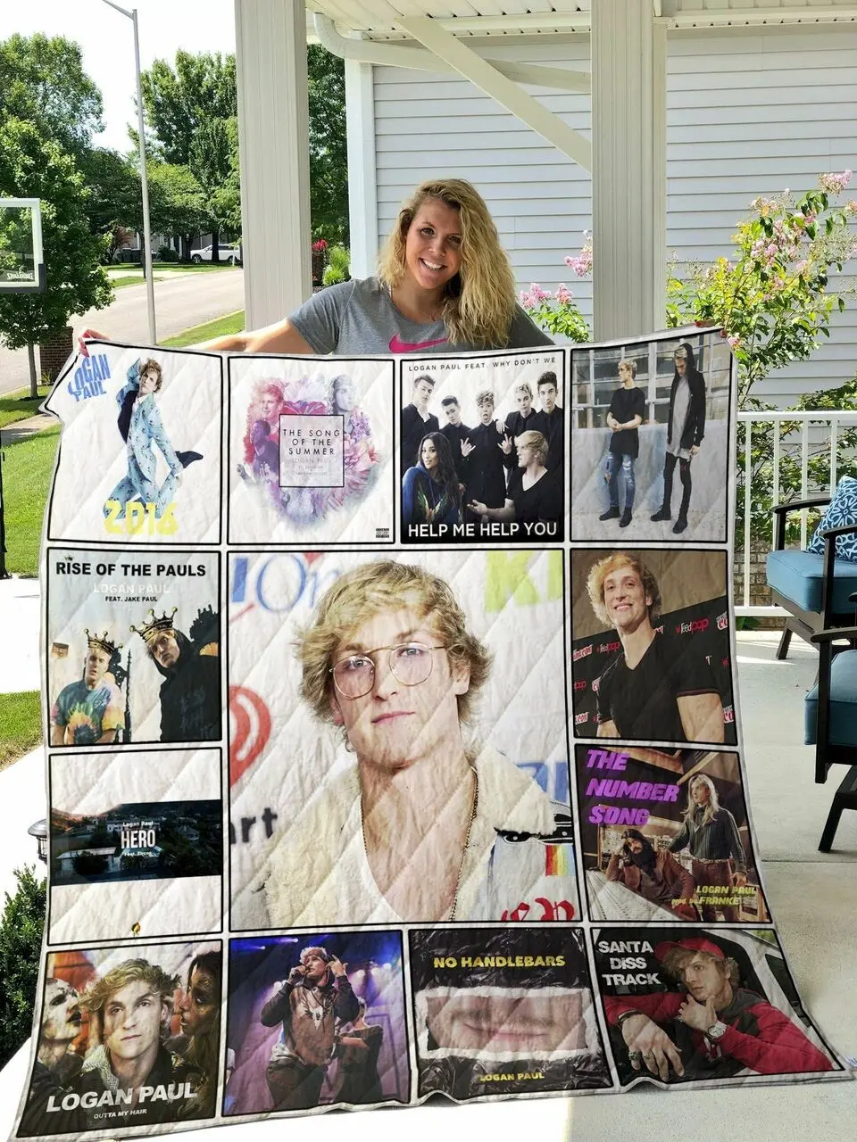 Logan Paul Quilt Blanket and Home Decor