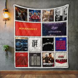 Logic Album Covers Quilt Blanket and Home Decor