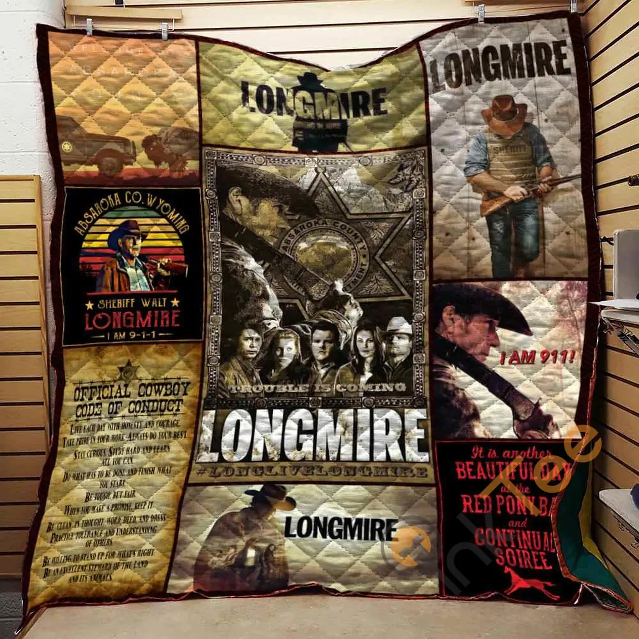 Longmire Collage Blanket TH10072019 Quilt and Home Decor