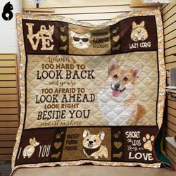 Look Back Look Ahead Corgi Quilt Eny and Home Decor