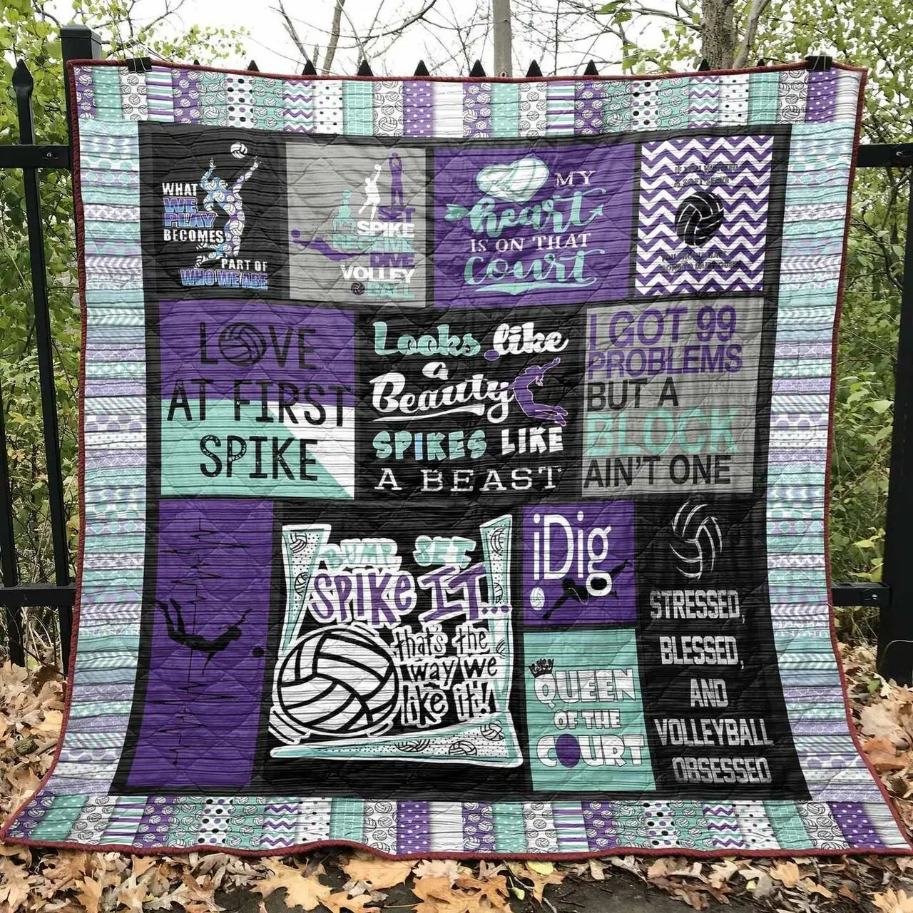 Look Like A Beauty Spike Like A Beast Pkt240630 Quilt Blanket and Home Decor