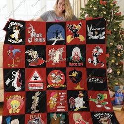 Looney Tunes Quilt Blanket Ver 25 and Home Decor