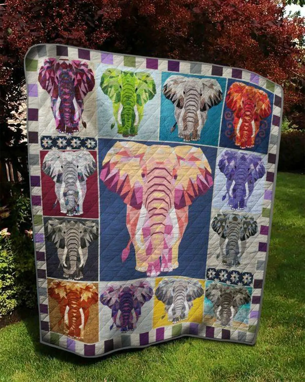 Lord Elephant Quilt Blanket Quilt and Home Decor