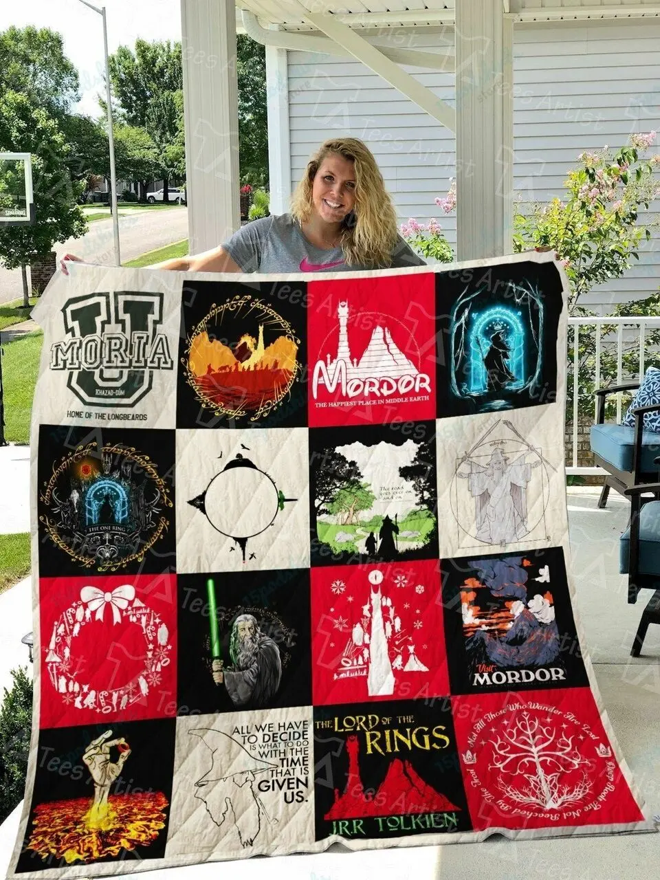 Lord Of The Rings Quilt Blanket 01088 and Home Decor