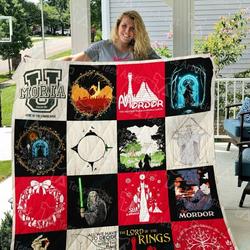 Lord Of The Rings Quilt Blanket 01088 and Home Decor