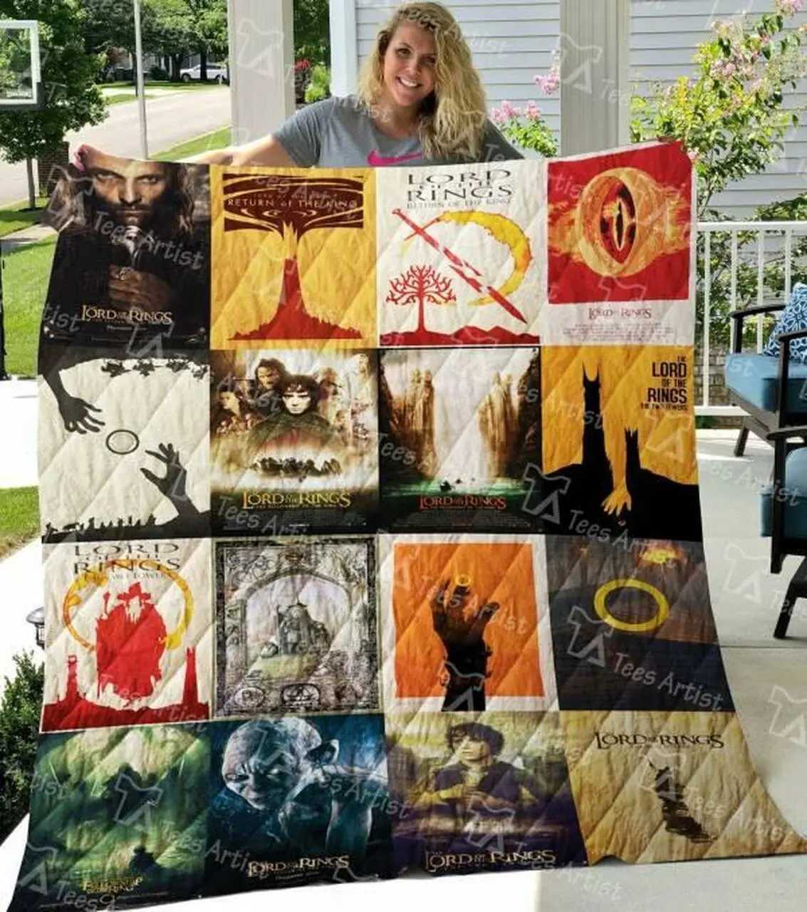 Lord Of The Rings Quilt Blanket M140627 Quilt and Home Decor