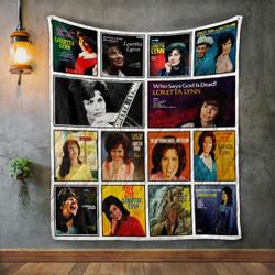 Loretta Lynn Album Covers Quilt Blanket and Home Decor