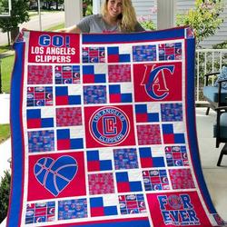 Los Angeles Clippers Quilt Blanket B200622  Quilt and Home Decor