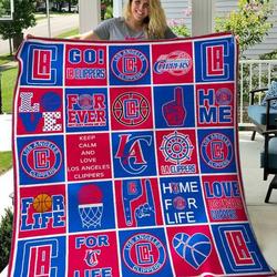 Los Angeles Clippers Quilt Blanket B200623  Quilt and Home Decor