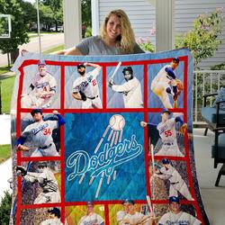 Los Angeles Dodgers Quilt Blanket and Home Decor