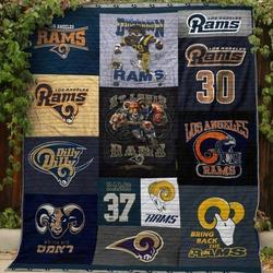 Los Angeles Rams Quilt Blanket 06 and Home Decor