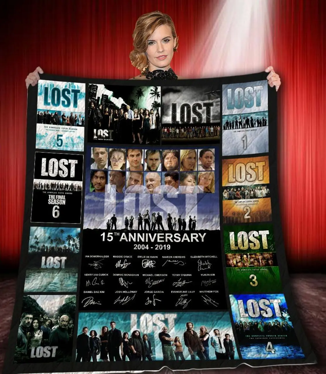 Lost All Season 15Th Anniversary Quilt Blanket Bs1037 and Home Decor