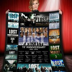 Lost All Season 15Th Anniversary Quilt Blanket Bs1037 and Home Decor