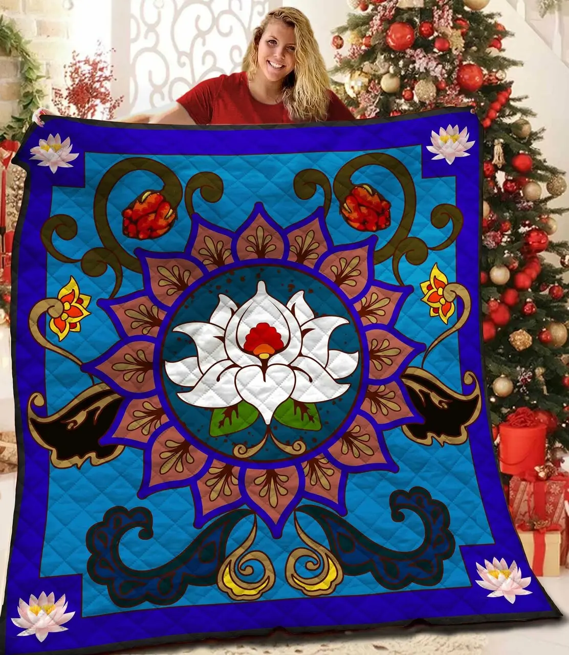 Lotus Quilt Elg and Home Decor