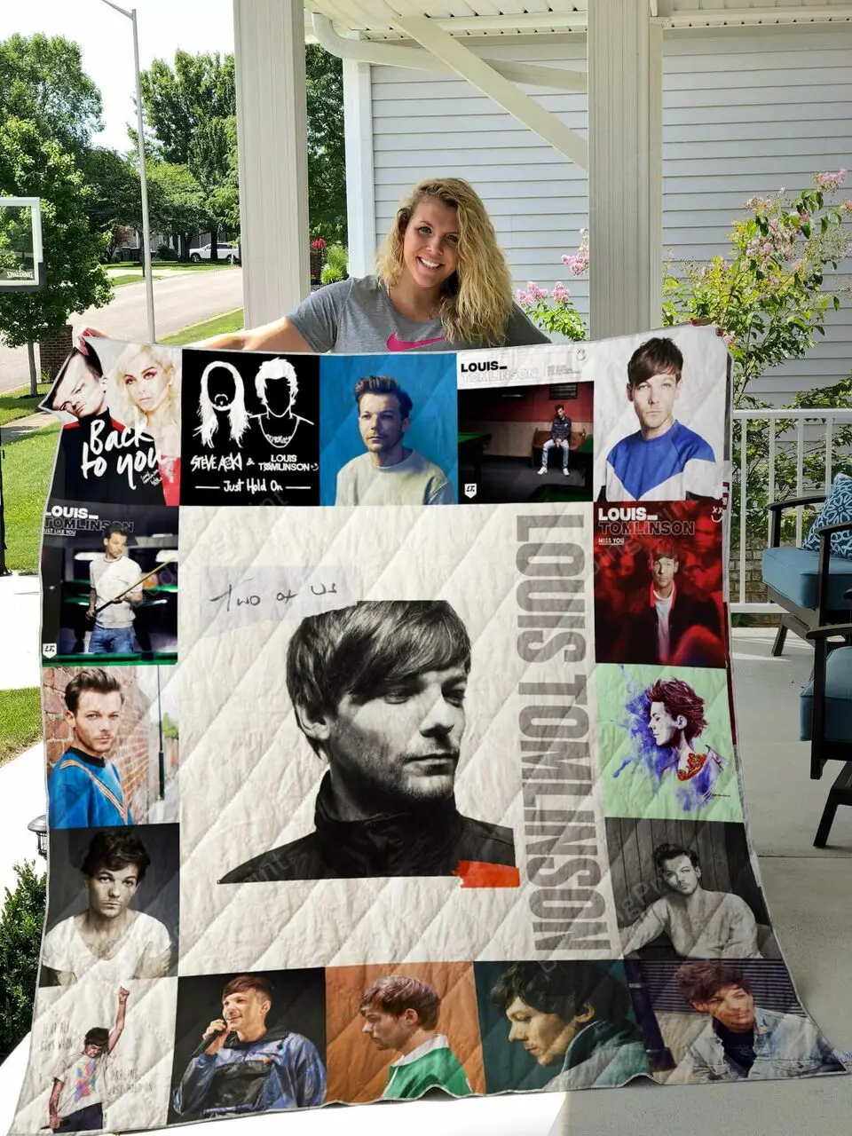 Louis Tomlinson Albums Quilt Blanket For Fans Ver 17 and Home Decor