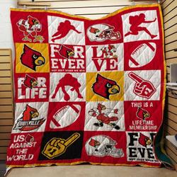 Louisville Cardinals Quilt Blanket and Home Decor