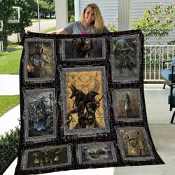 Love Anubis Ancient God Like Quilt Blanket and Home Decor