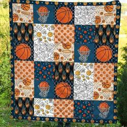 Love Basketball KL2409122CL Quilt Blanket and Home Decor