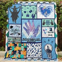 Love Dad Blanket Kc1307 Quilt and Home Decor