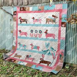 Love Doxie Pkd200691 Quilt Blanket and Home Decor