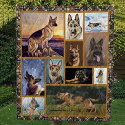 Love German Shepherd Quilt All Over Printed and Home Decor
