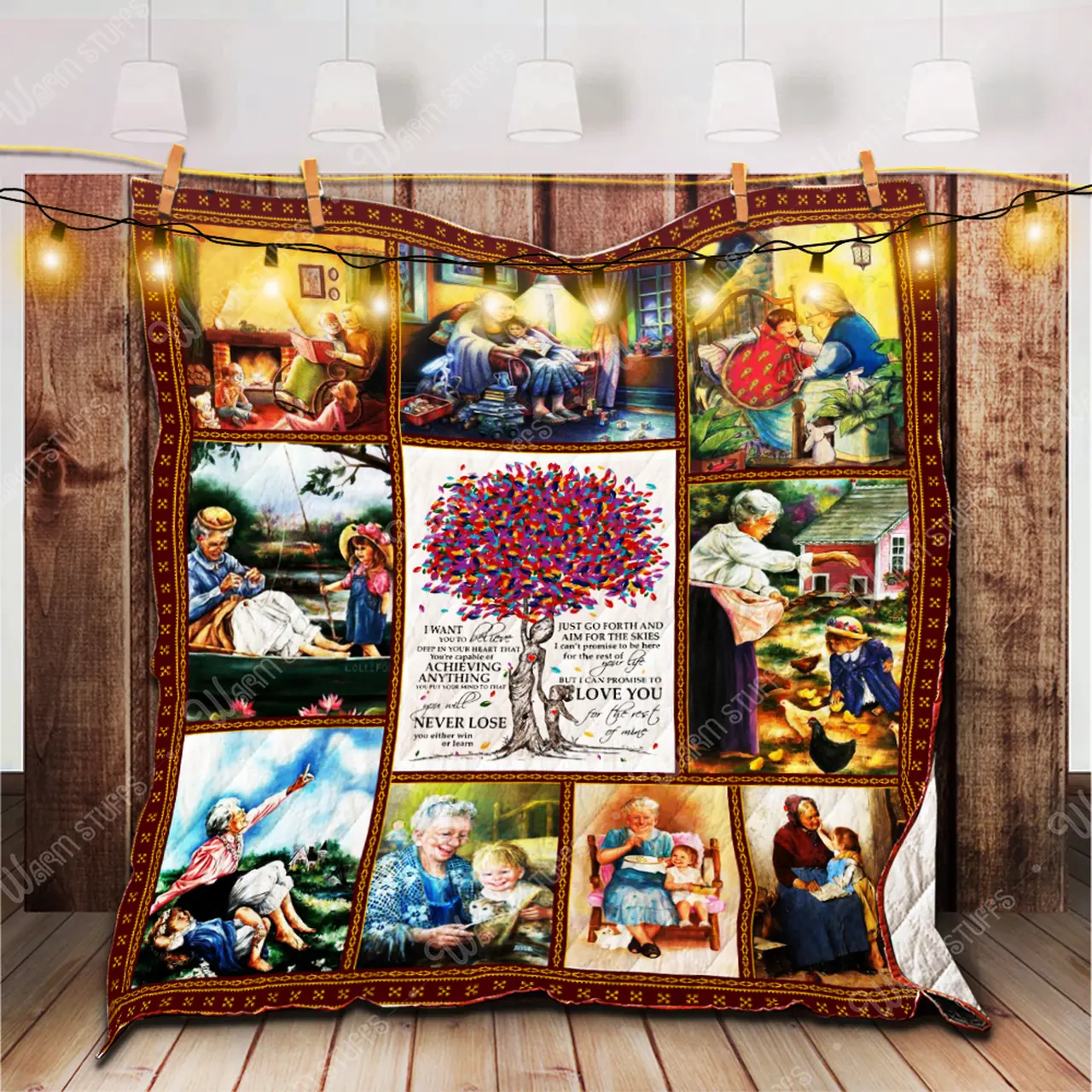 Love Grandma Quilt Kp254 and Home Decor