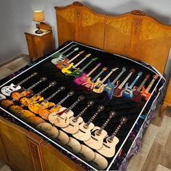 Love Guitar Music Like Quilt Blanket Dhc1402998Td and Home Decor