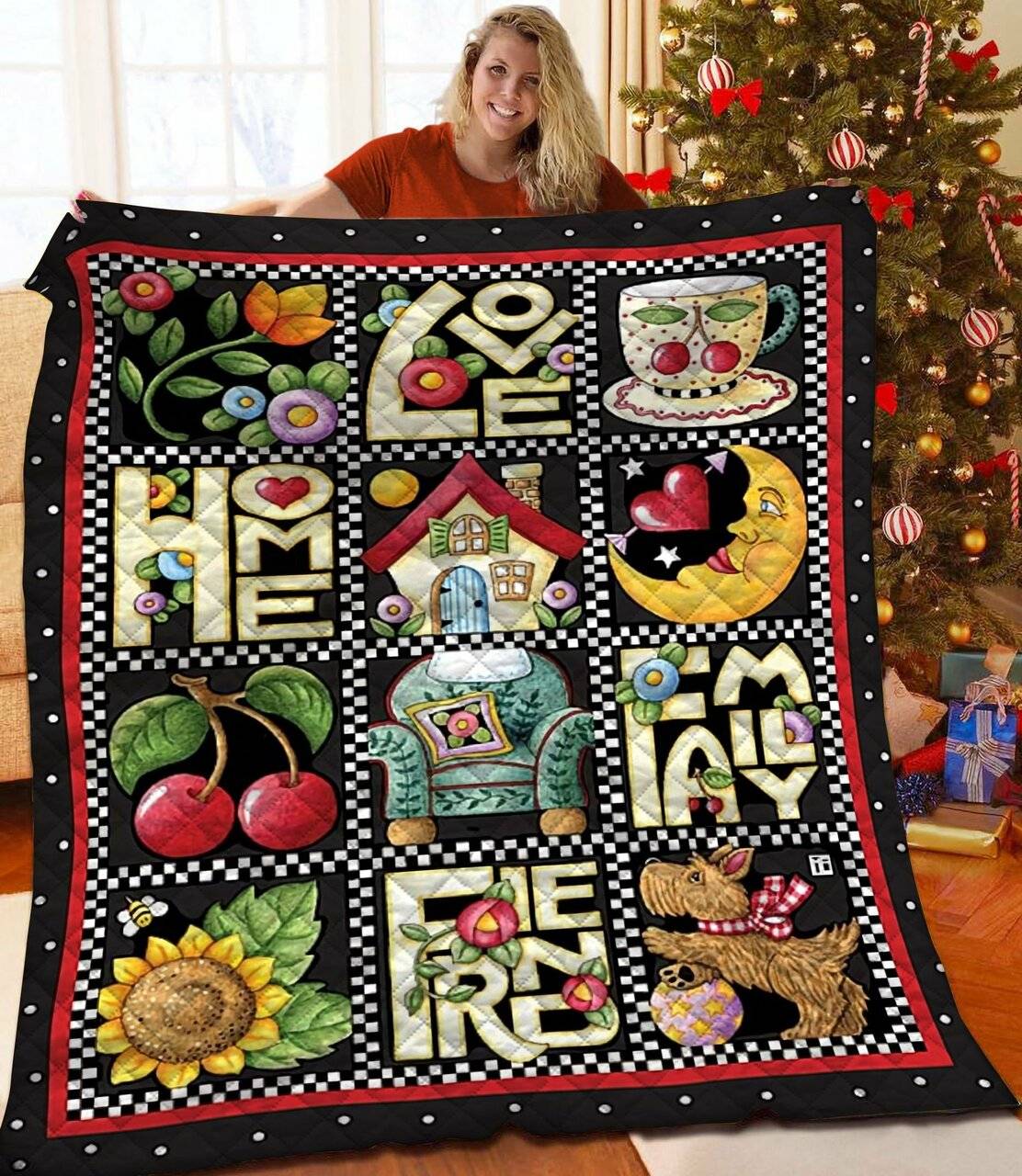 Love Home Ily End Quilt Ehf and Home Decor