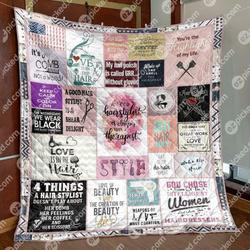 Love Is In The Hair Quilt Blanket Ytp0  Quilt and Home Decor