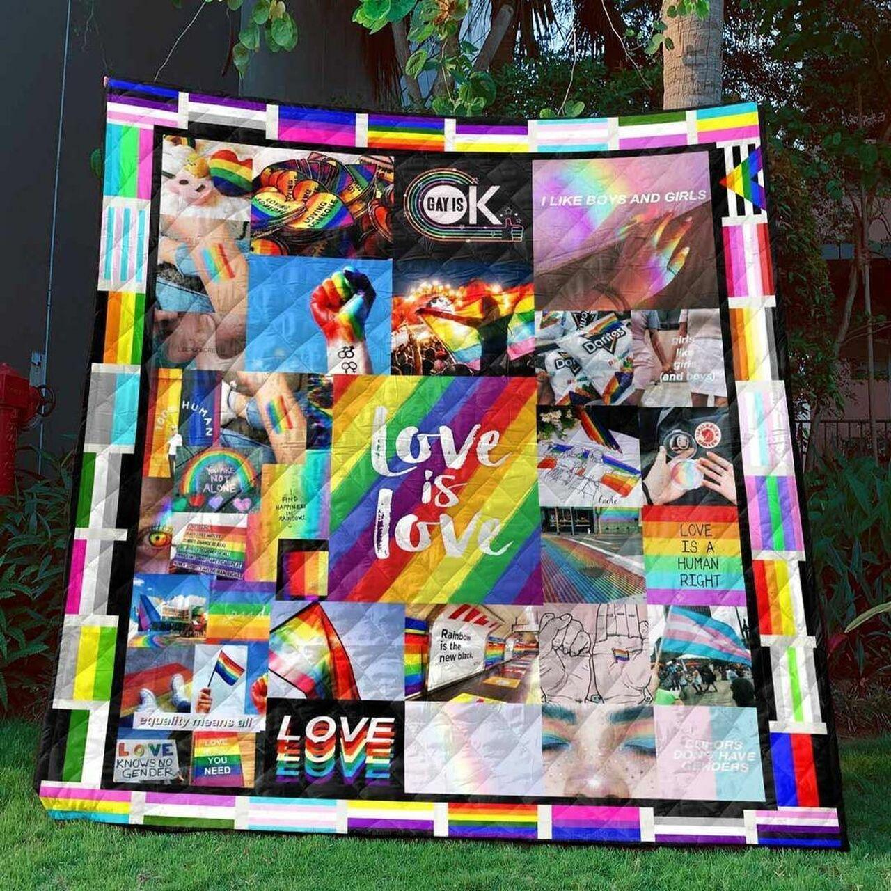 Love Is Love Hur Quilt Bevryi and Home Decor