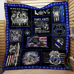 Love K-9 Cl22100335Mdq Quilt Blanket and Home Decor