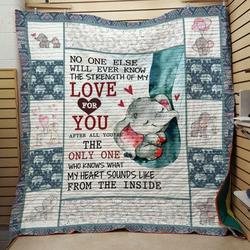 Love Of The Elephant Quilt Blanket  Quilt and Home Decor