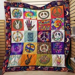 Love Peace Music Hur Quilt gw and Home Decor