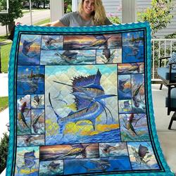 Love Sailfish Fishing Like Quilt Blanket and Home Decor