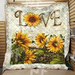 Love Sunflowers Ah Quilt Derqib and Home Decor