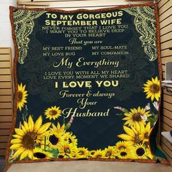 Love Wife Awesome Quilt Ecf and Home Decor