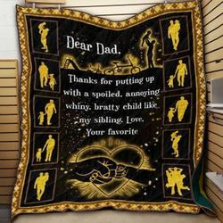 Love You Daddy JK17 NTTH011298 3D Customized Quilt and Home Decor