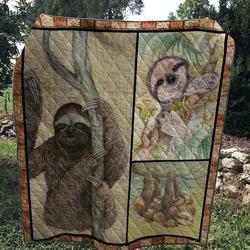 Love Yourself Sloth Quilt Blanket  Quilt and Home Decor