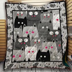 Lovely Cats Quilt Blanket A190 and Home Decor