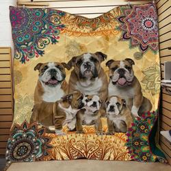 Lovely Pit Bull Quilt Drl and Home Decor