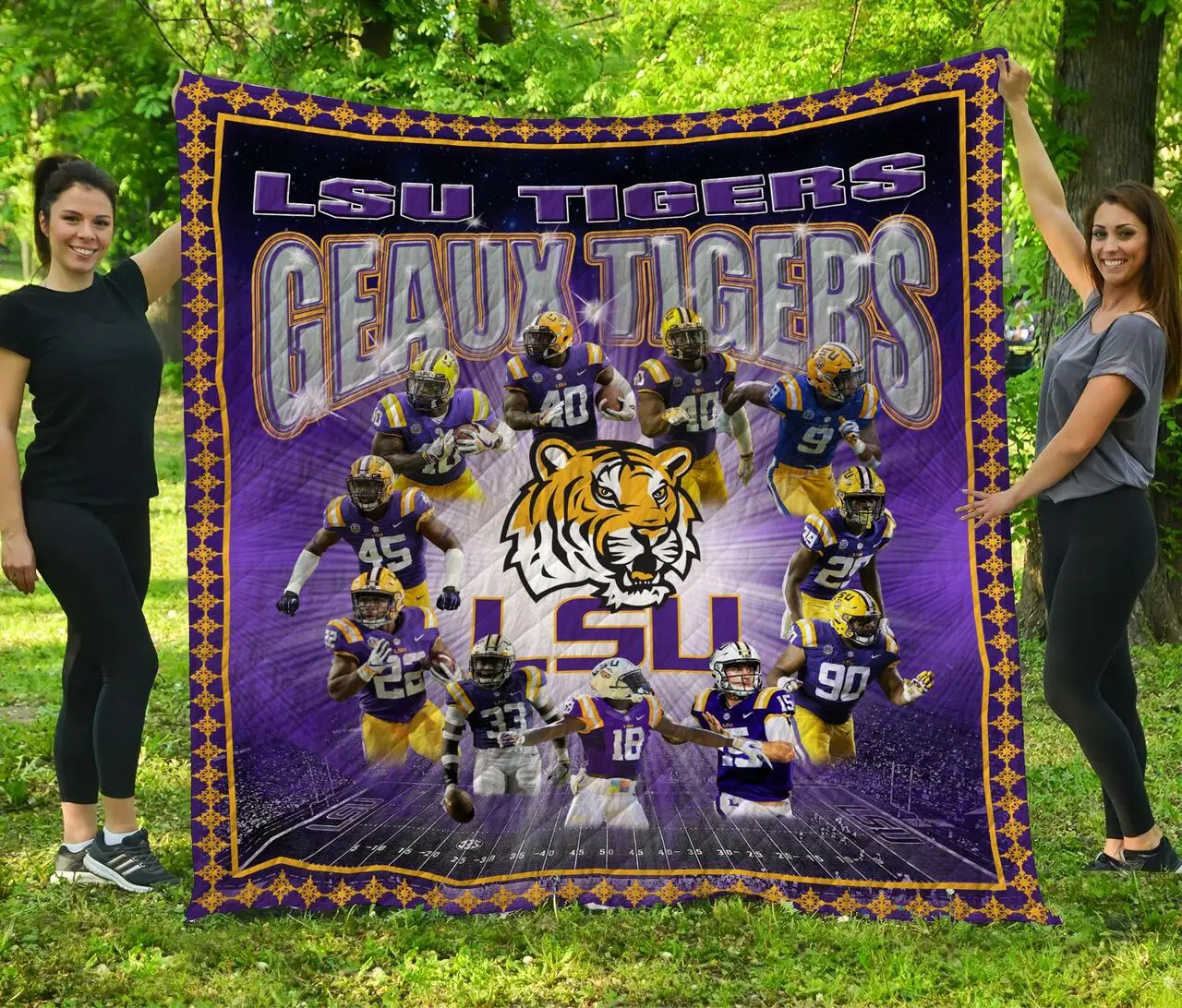 Lsu Quilt Blanket - Ll and Home Decor