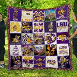 Lsu Tigers Quilt Blanket - Ll and Home Decor