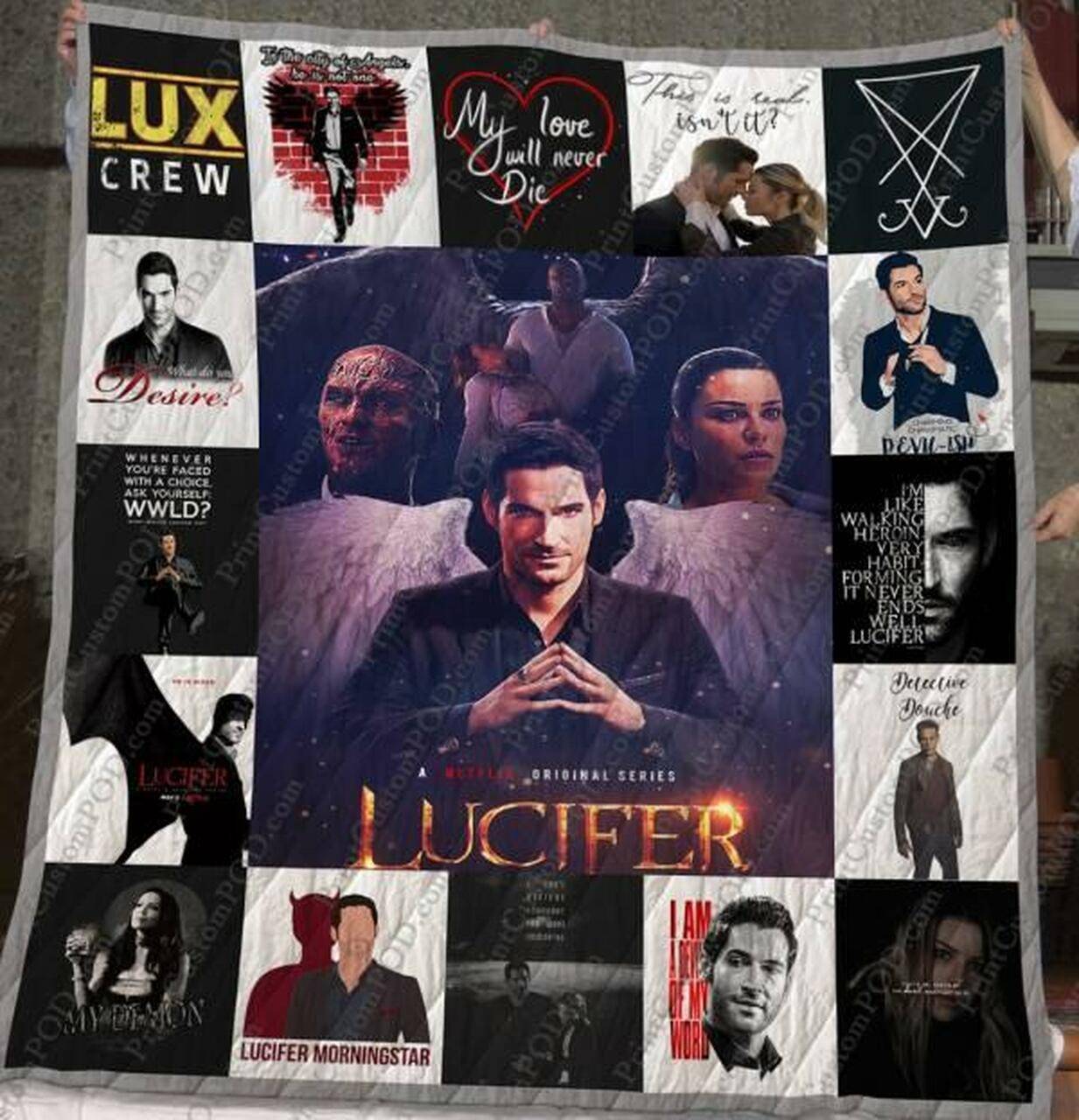 Lucifer Quilt Blanket M120635 Quilt and Home Decor