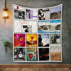 Lucinda Williams Album Covers Quilt Blanket and Home Decor