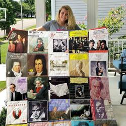 Ludwig Van Beethoven Quilt Blanket and Home Decor